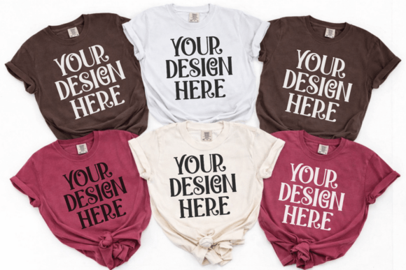 Download Comfort Colors C1717 Group Mockup - Group mockup Collection