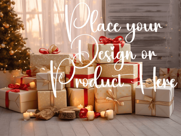 Download Christmas Background for Product Mockups - Mockups Collection