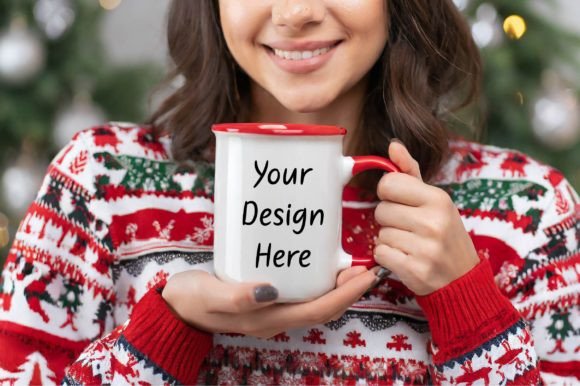 Download Christmas White Mug Mockup - Christmas white mug mockup Collection