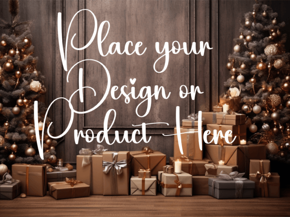 Download Christmas Background for Product Mockups - Mockups Collection