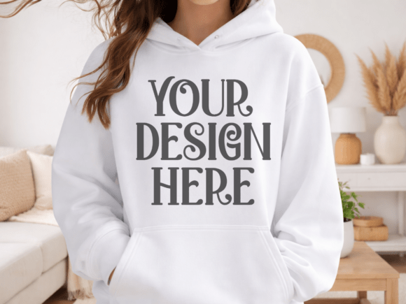 Download Gildan 18500 White Hoodie Mockup - Premium Resources