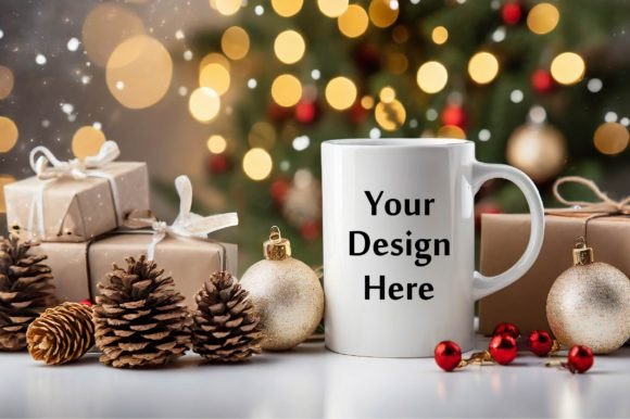 Download Christmas White Mug Mockup - Christmas white mug mockup Collection
